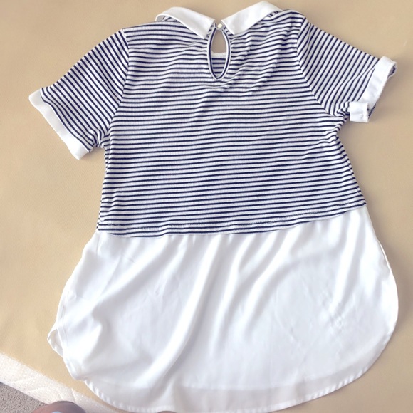 Black and white striped top (girls) kids & tweens - Picture 2 of 3